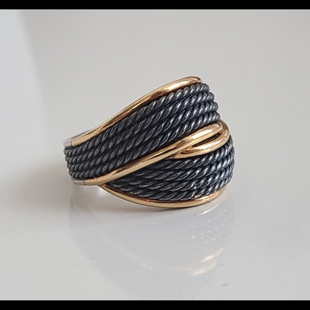 David Yurman Origami Crossover Ring.